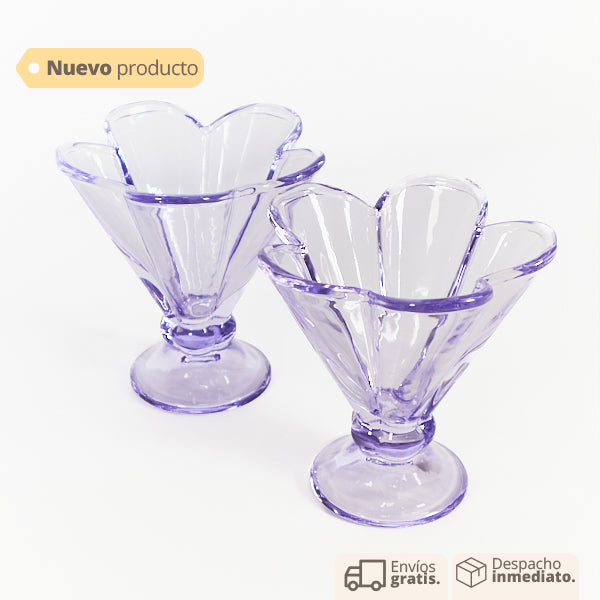 Copa Purple Flower Set x2