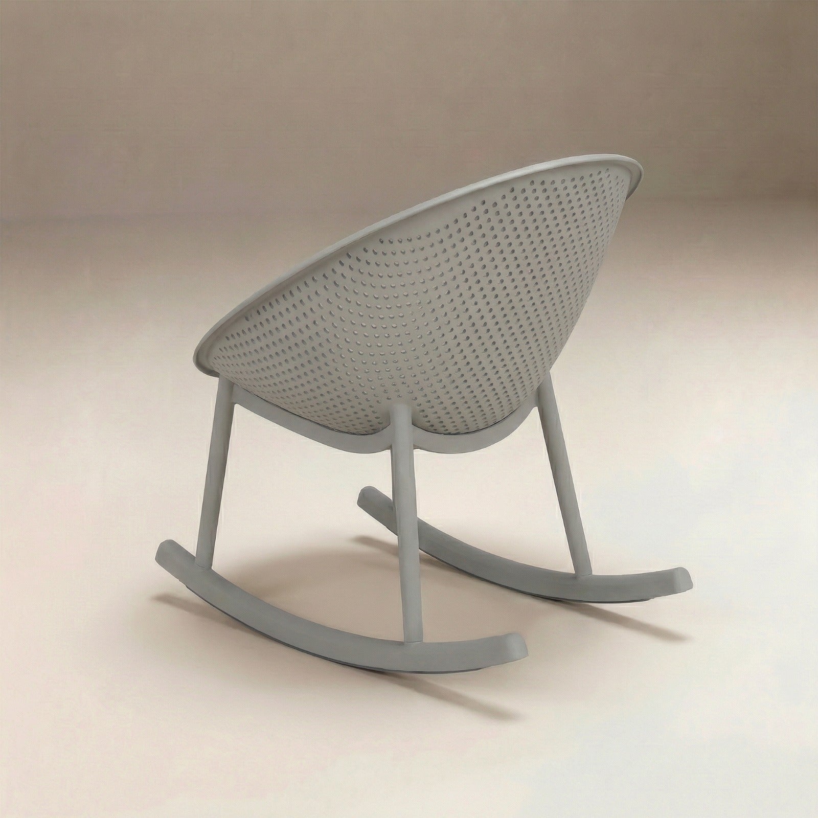 Silla Exterior Mecedora Manga Grey