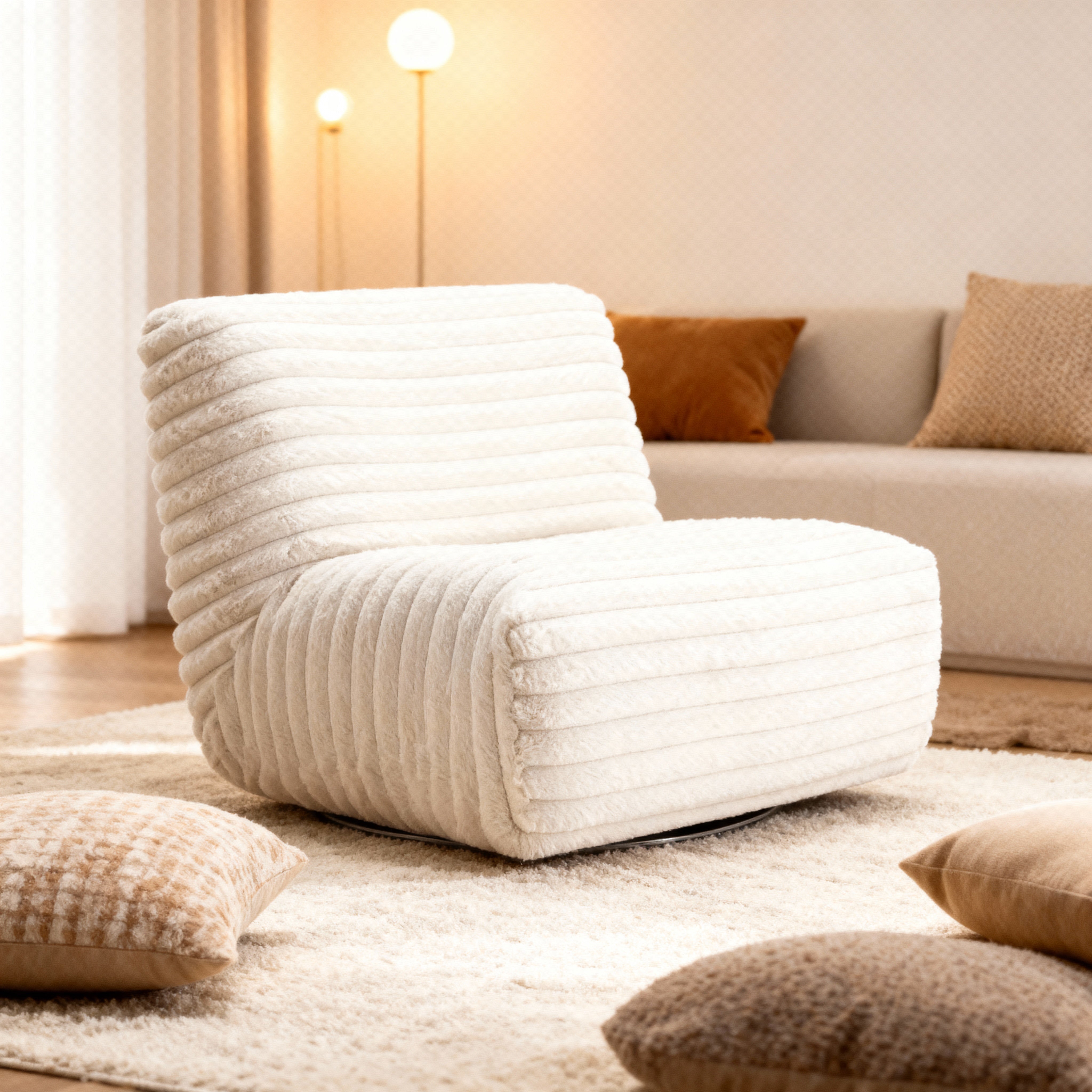 Poltrona Corduroy Ivory