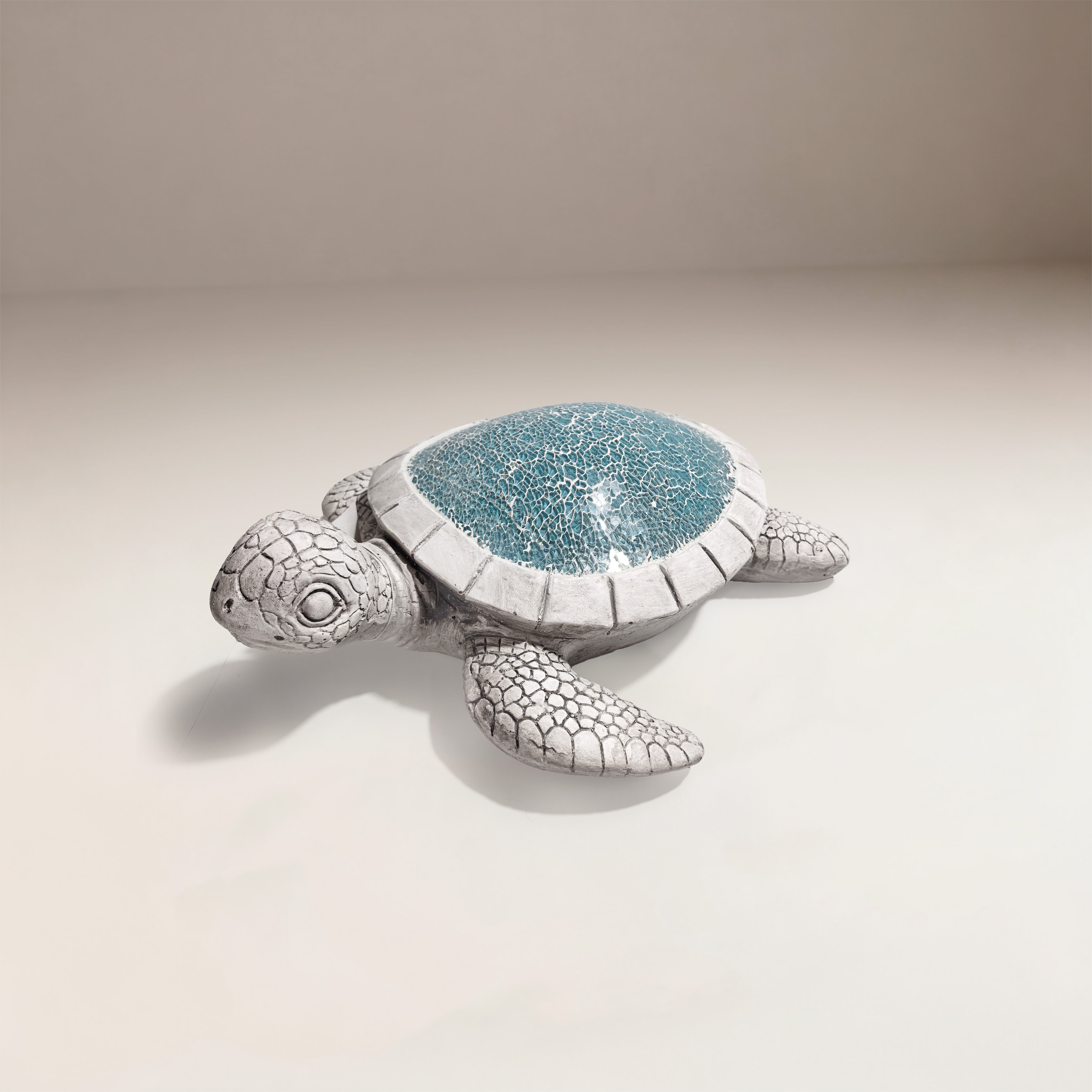 Escultura Blue Crystal Turtle
