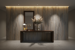 Render entrada con Pared Piedra 2013
