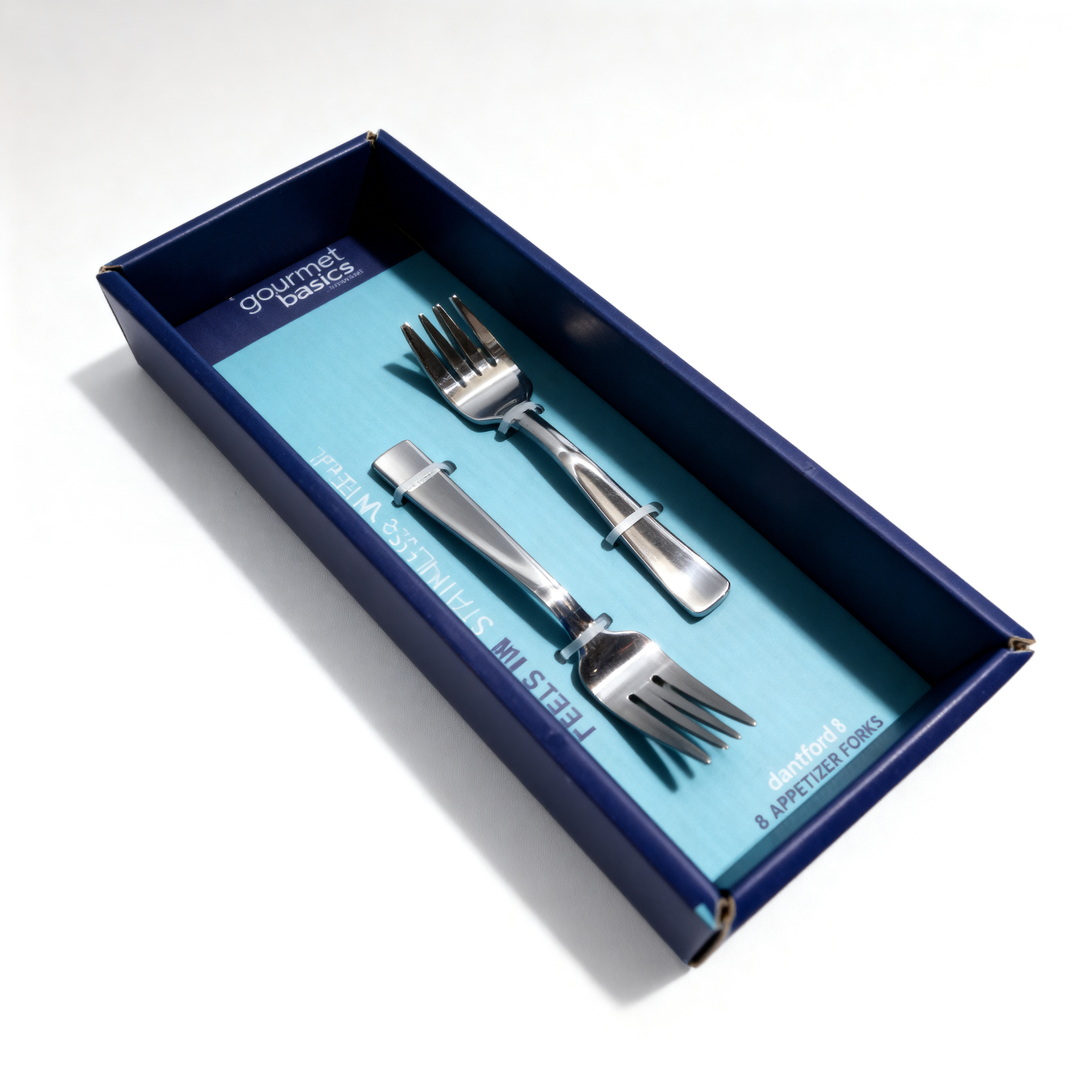 Set x2 Tenedores de Acero Inoxidable Gourmet Fork