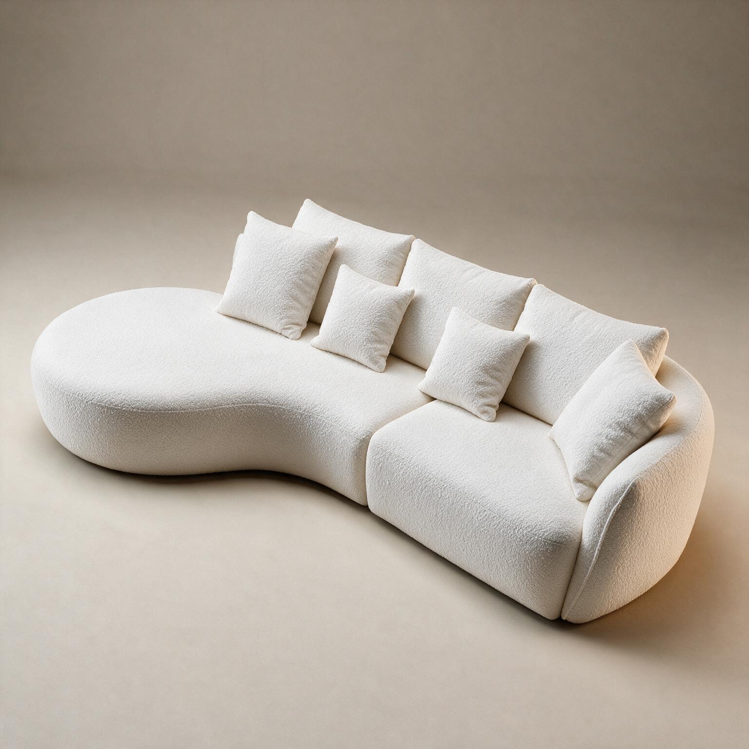 Sofa en L Glidden blanco