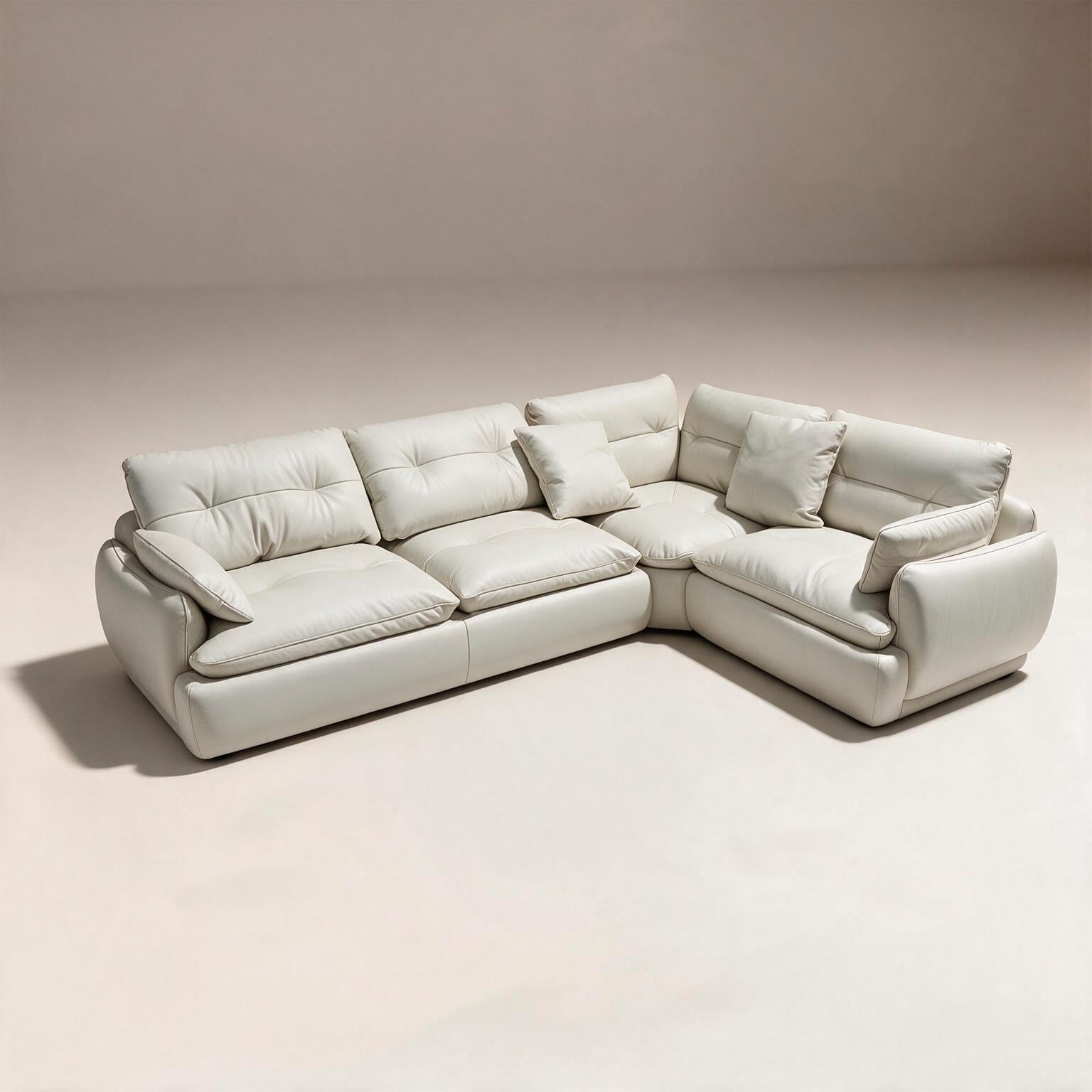 Sofa en L Beige 3PC