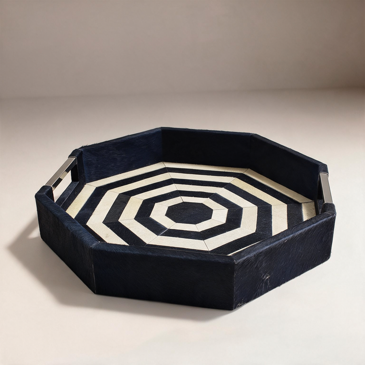 SALE - Bandeja Blue Leather Tray