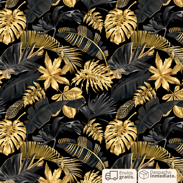 PAPEL COLGADURA PERSONALIZADO GOLDEN BLACK