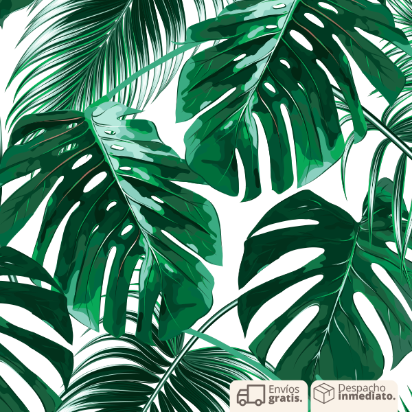 PAPEL COLGADURA PERSONALIZADO TROPICAL LEAF