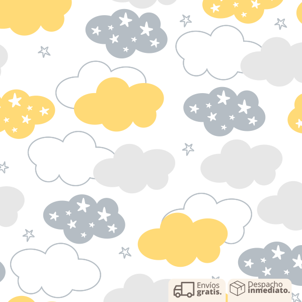 PAPEL COLGADURA PERSONALIZADO CLOUDS