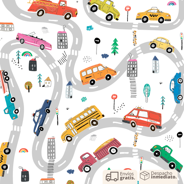 PAPEL COLGADURA PERSONALIZADO CARS