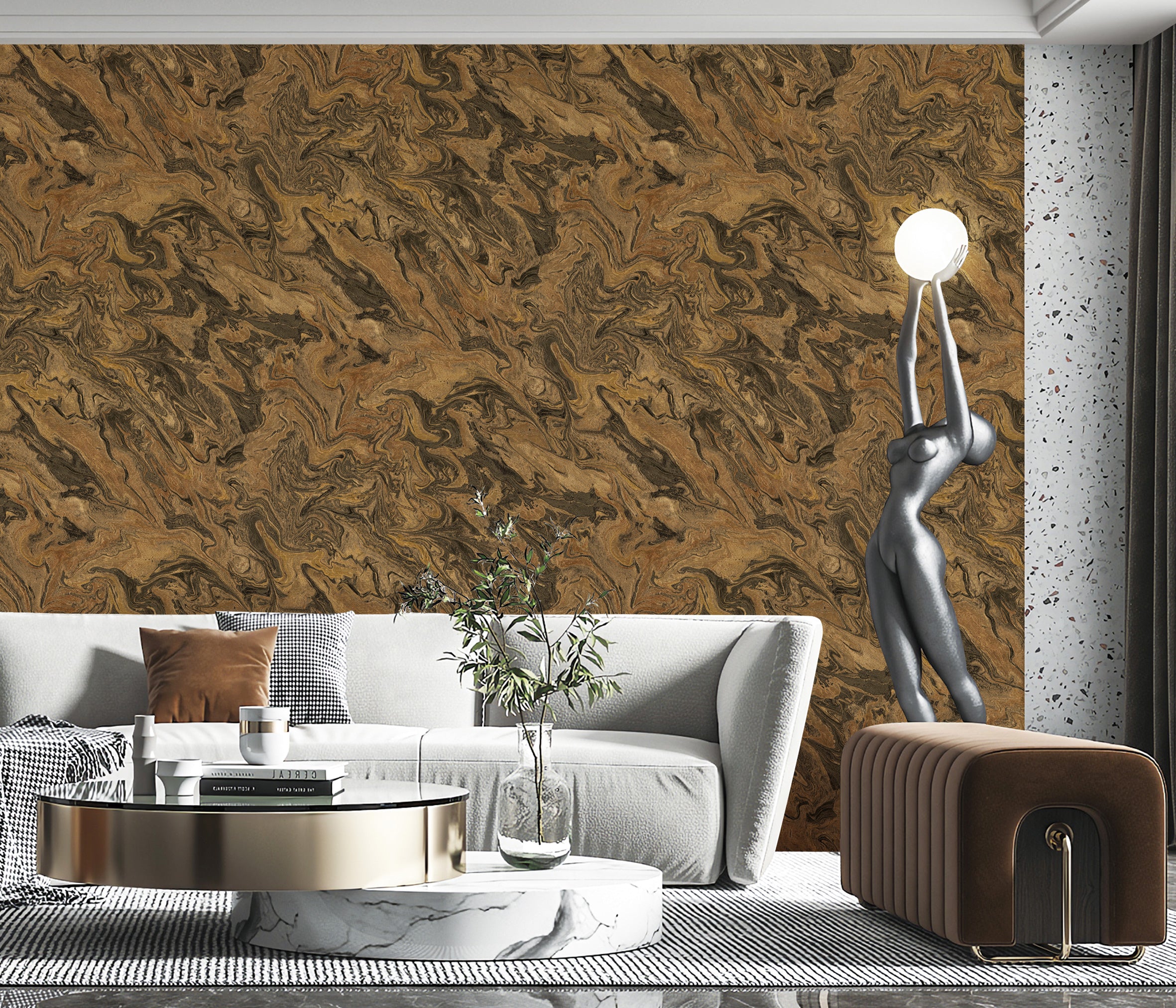 Papel de Colgadura Valentino 99937505 (Rollo Doble )