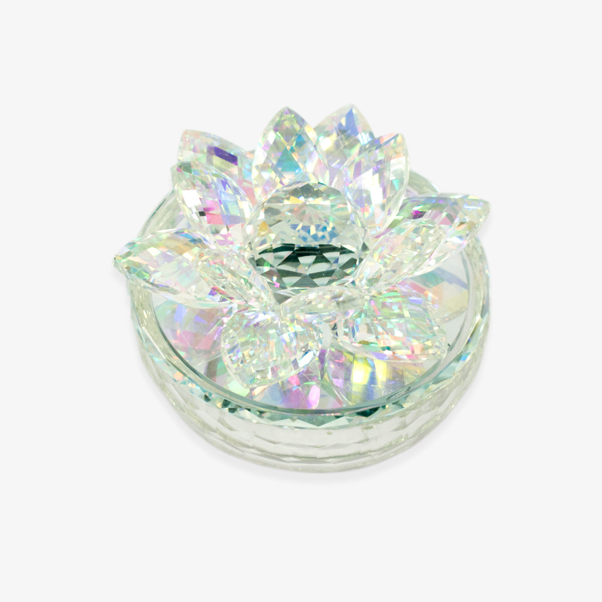 Fauz Glass Flower Decor
