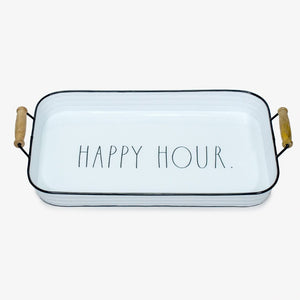 Bandeja ideal para usar en mesas auxiliares o complementar la decoración de la mesa de centro. Por sus colores y diseño es ideal para tus ambientes, solo en Vertihome, bandeja metálica con diseño rústico, ideal para usar en celebraciones que se realicen en áreas como patios y terrazas exteriores.