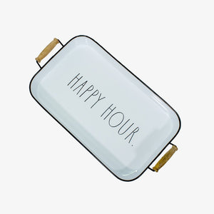 Bandeja ideal para usar en mesas auxiliares o complementar la decoración de la mesa de centro. Por sus colores y diseño es ideal para tus ambientes, solo en Vertihome, bandeja metálica con diseño rústico, ideal para usar en celebraciones que se realicen en áreas como patios y terrazas exteriores.