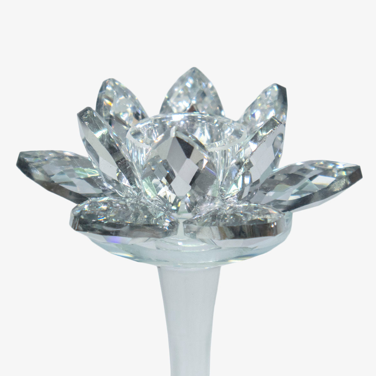 Candelabro Flor Cristal