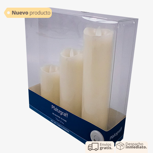 Vela Eléctrica Set x 3