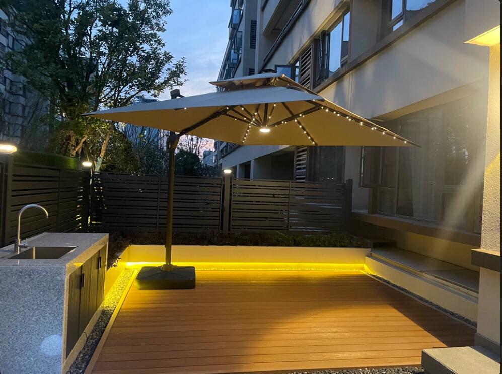 Parasol Led Regulable cuadrado