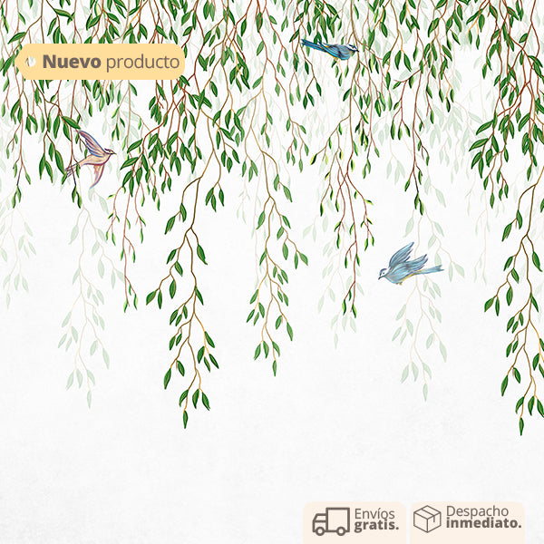 PAPEL COLGADURA PERSONALIZADO TROPICAL BIRD