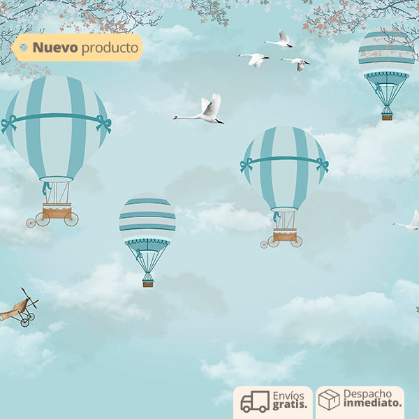 PAPEL COLGADURA PERSONALIZADO BLUEBALLONS