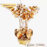 Centro de Mesa Gold Flowers