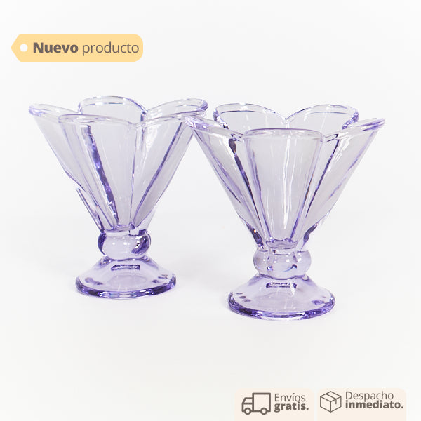 Copa Purple Flower Set x2