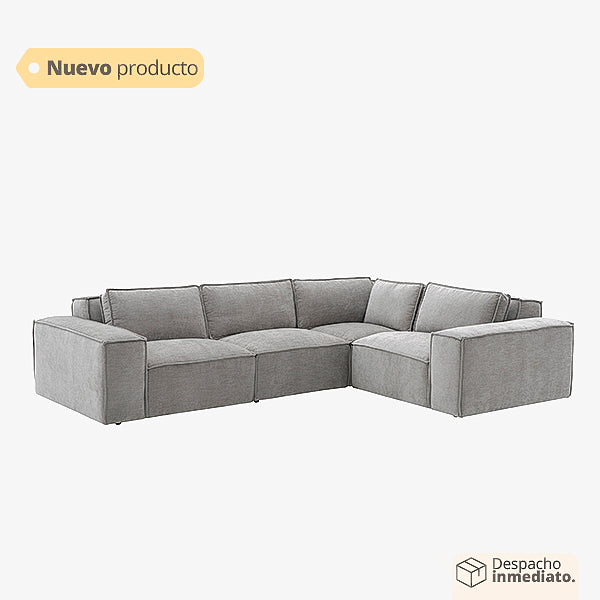 Sofa en L Vienna Light Grey