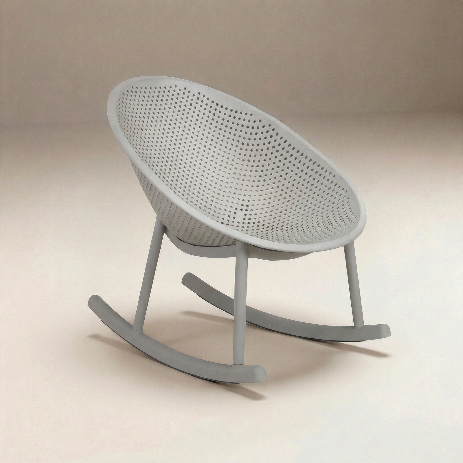 Silla Exterior Mecedora Manga Grey