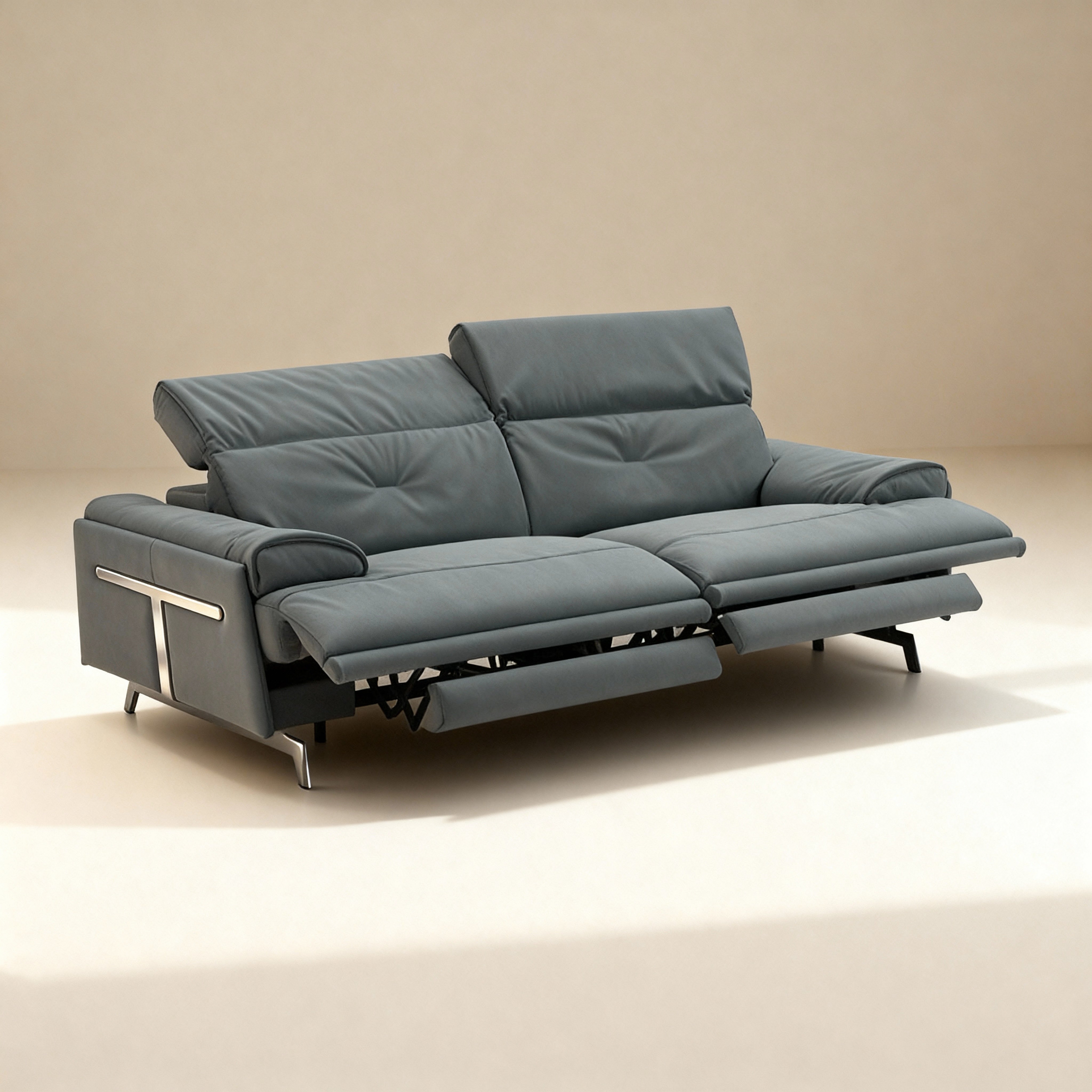 Sofa Reclinable Blue Serrat