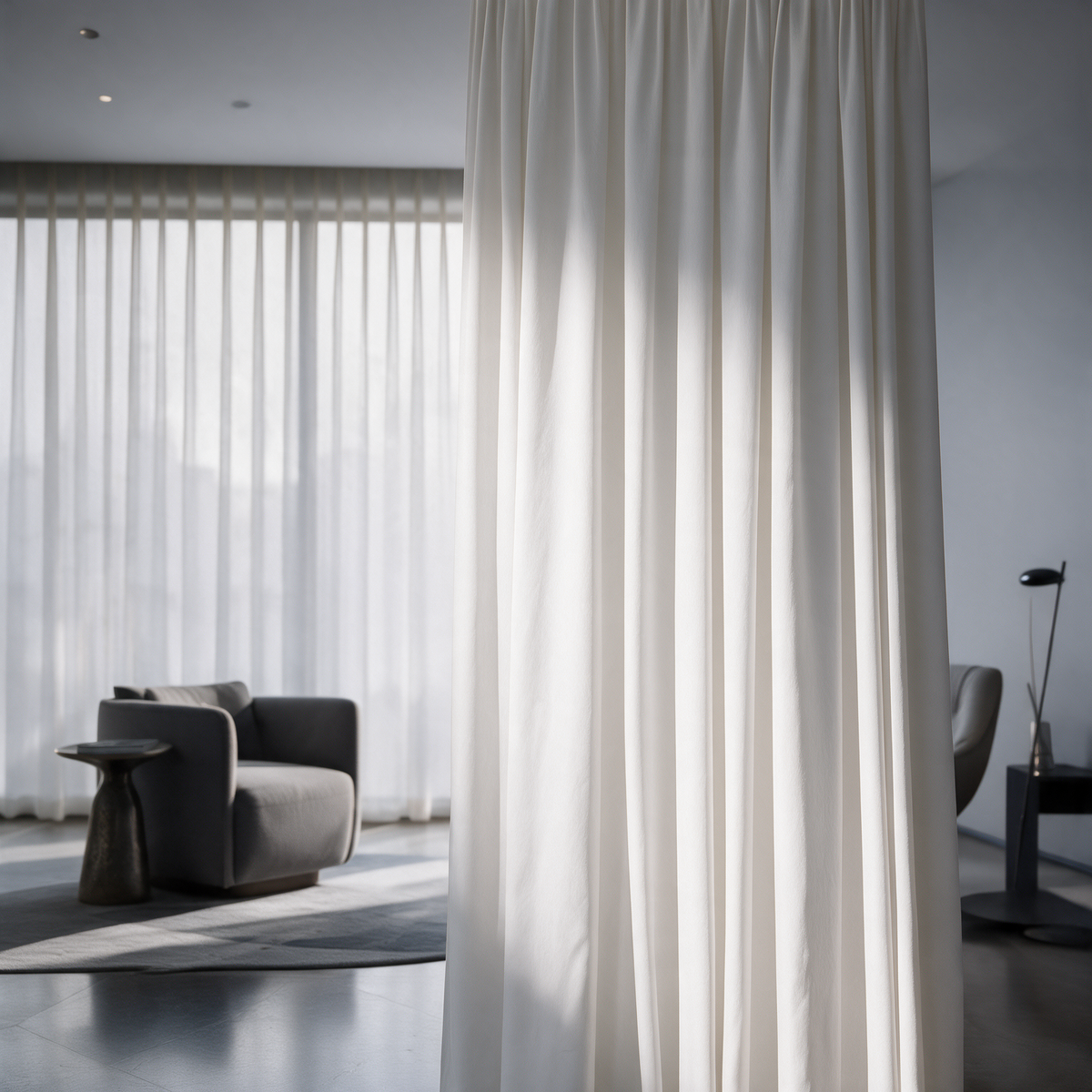 Tela Blackout 19088 White Mallorca