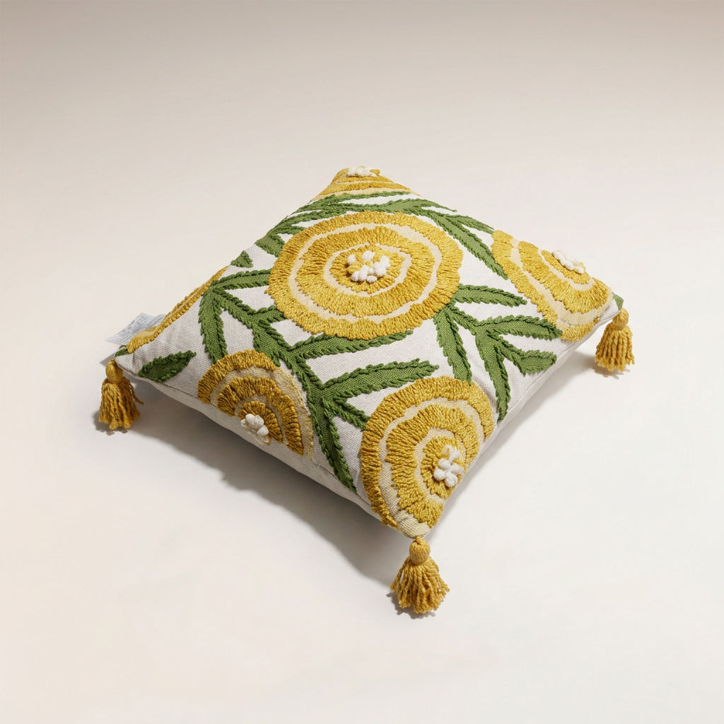 Cojín Decorativo Bordado Vintage Pillow