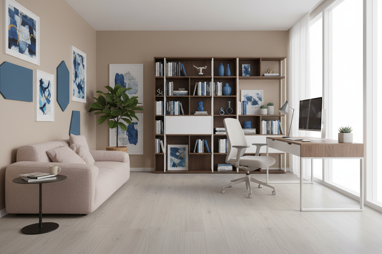 Montaje Piso PVC-05 con Sofá Wannetta Vertihome