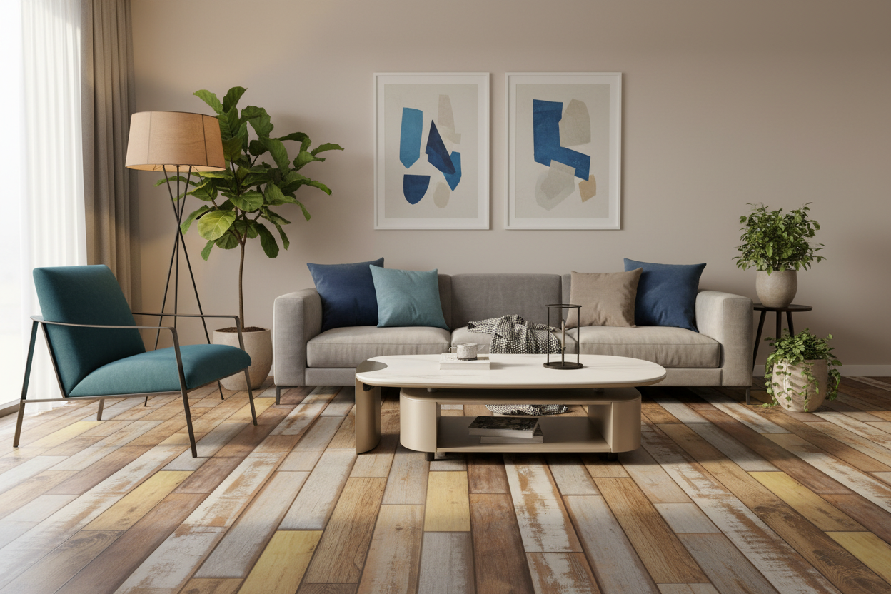 Montaje Piso PVC-15 con Mesa Cole