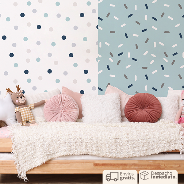 PAPEL COLGADURA PERSONALIZADO BLUE POINT PATTERN