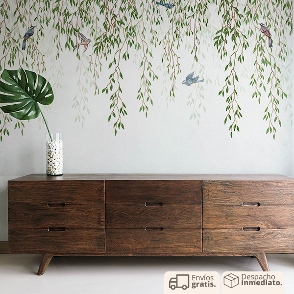 PAPEL COLGADURA PERSONALIZADO TROPICAL BIRD