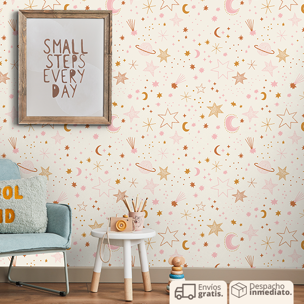 PAPEL COLGADURA PERSONALIZADO PINK UNIVERSE