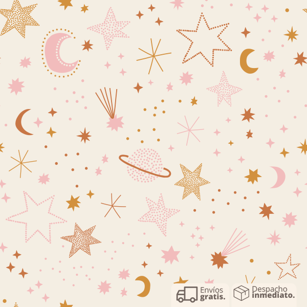 PAPEL COLGADURA PERSONALIZADO PINK UNIVERSE