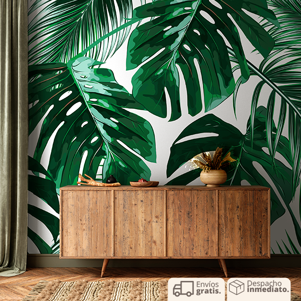 PAPEL COLGADURA PERSONALIZADO  TROPICAL LEAF