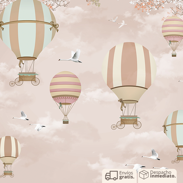 PAPEL COLGADURA PERSONALIZADO ROSEBALLONS