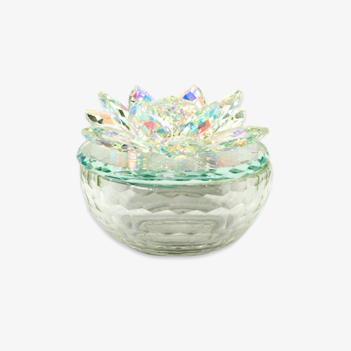 Fauz Glass Flower Decor