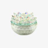 Fauz Glass Flower Decor