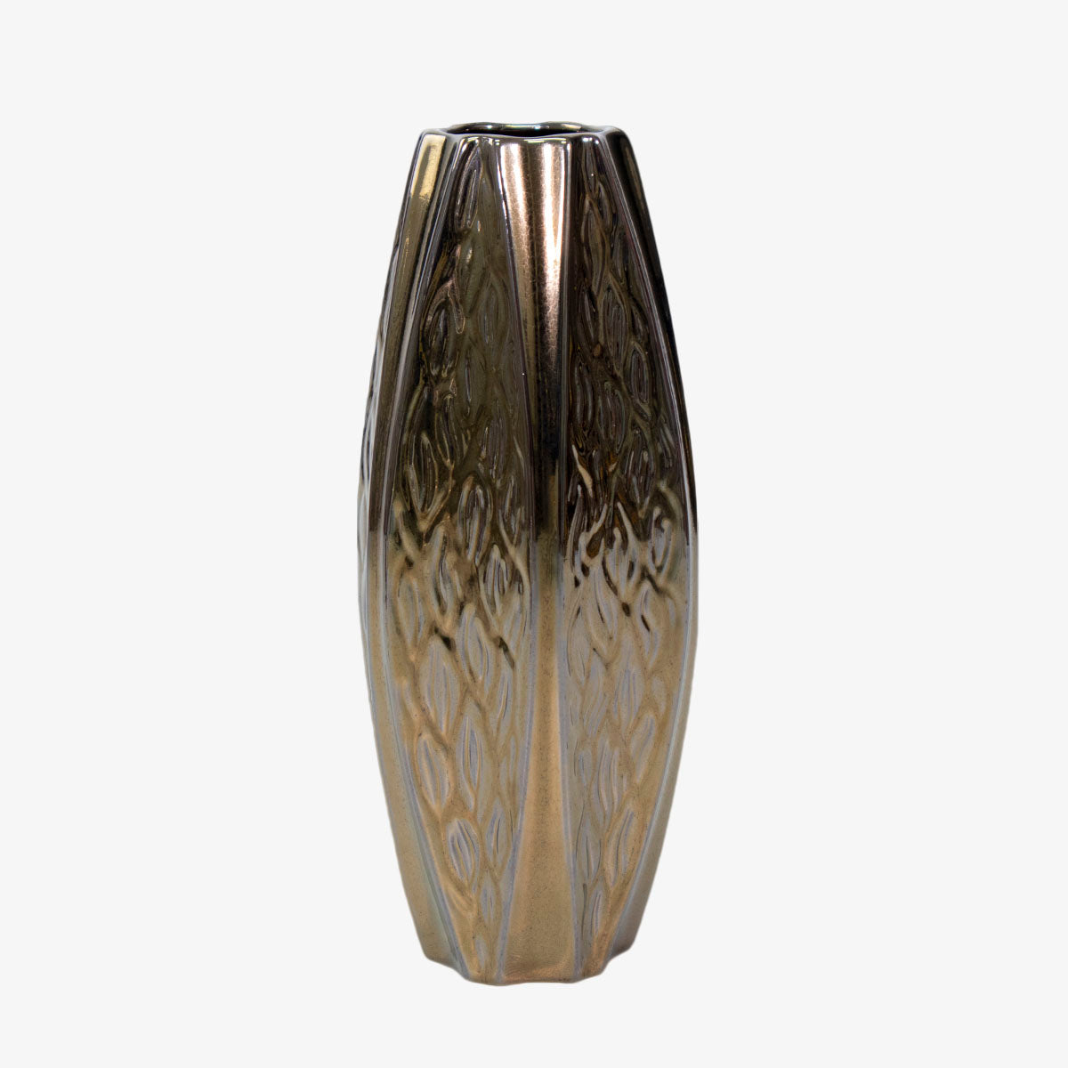 Jarrón metálico de alta calidad, color chocolate hermoso, diseño clásico elegante y moderno, perfecto para exhibir ramos de flores, arreglos florales, o la decoración que desees ideal para decorar tus espacios, como salas, comedores, cocinas, jardines, jarrón muy resistente.