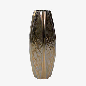 Jarrón metálico de alta calidad, color chocolate hermoso, diseño clásico elegante y moderno, perfecto para exhibir ramos de flores, arreglos florales, o la decoración que desees ideal para decorar tus espacios, como salas, comedores, cocinas, jardines, jarrón muy resistente.