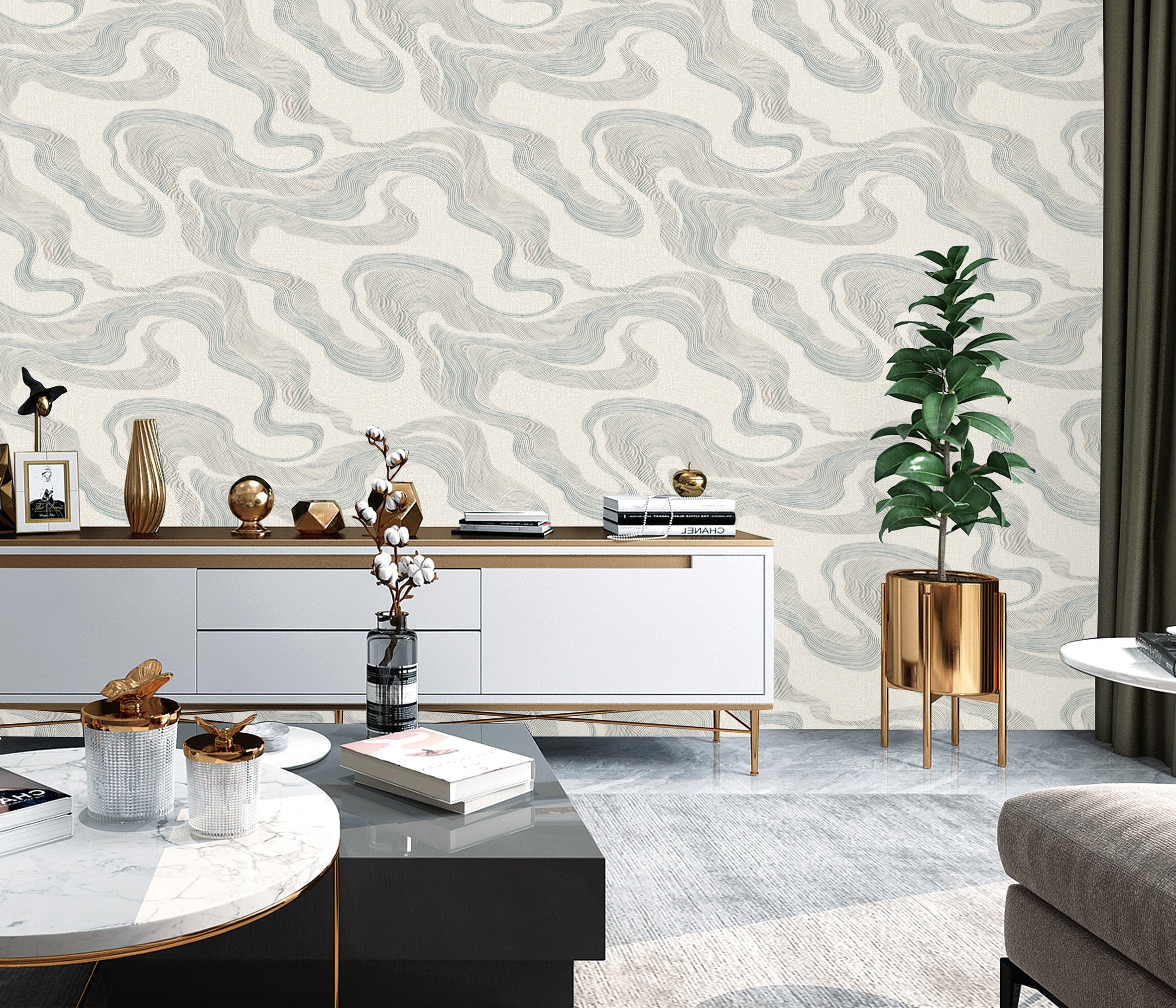 Papel de Colgadura Valentino 99951202 (Rollo Doble )