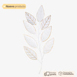 Aplique White  Leaf