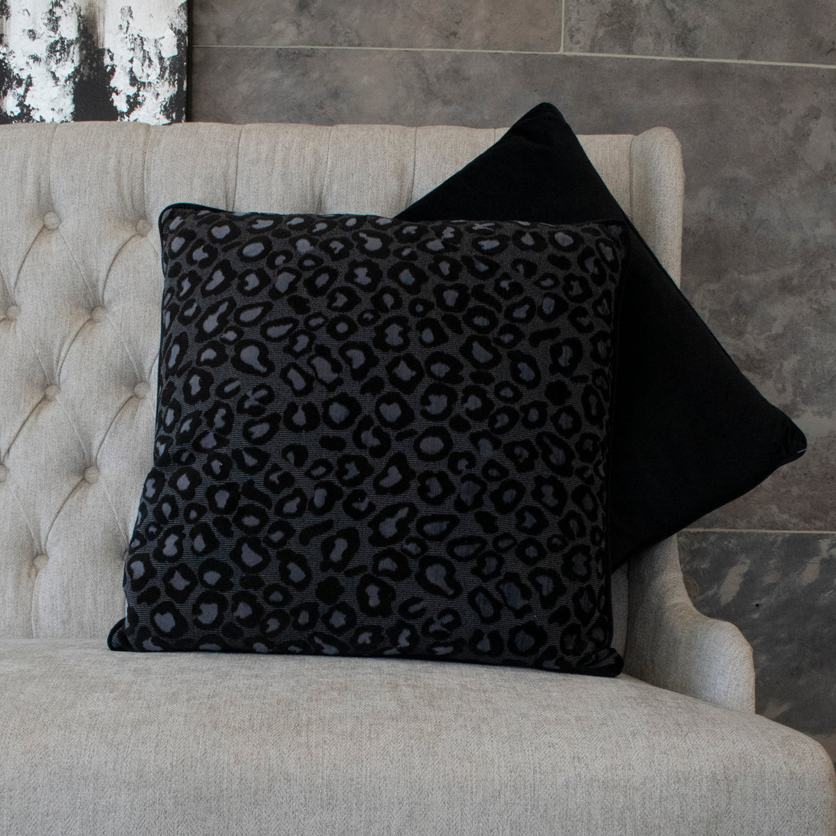 SALE - Cojín Cheetha Black