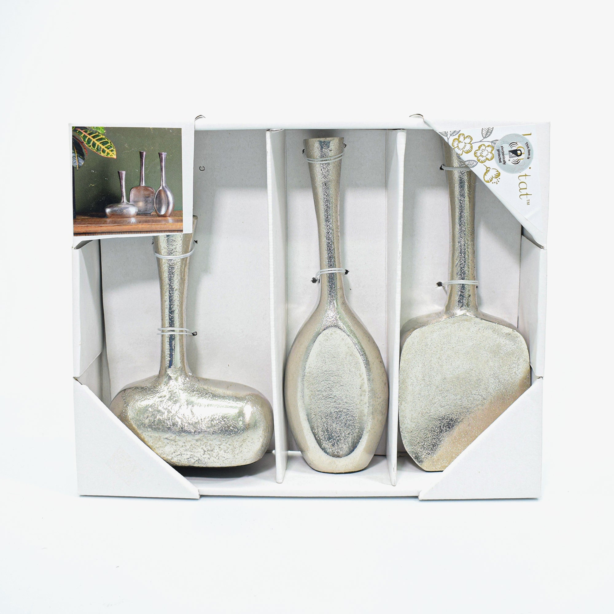 SALE - Jarrón Silverton Set x3