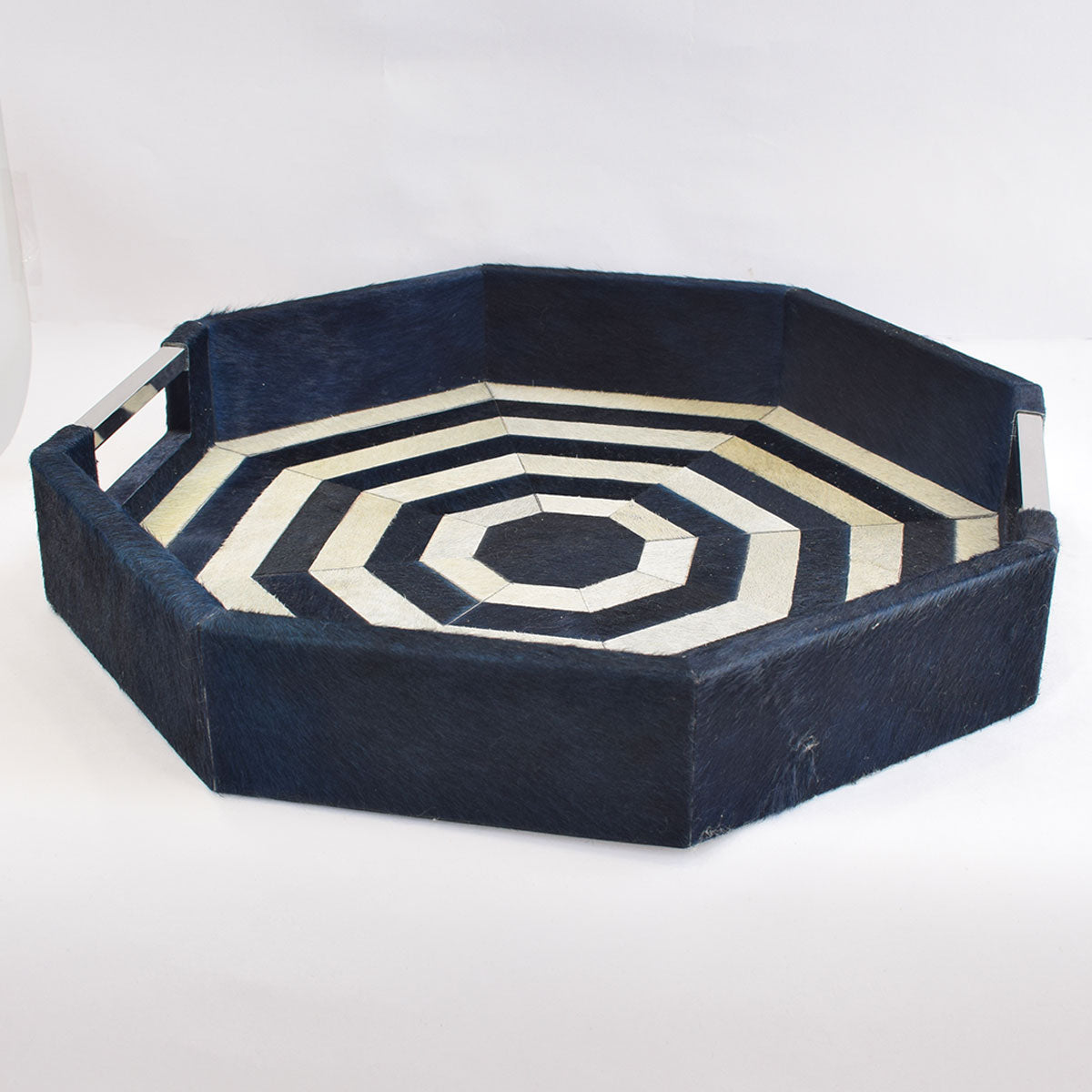 SALE - Bandeja Blue Leather Tray