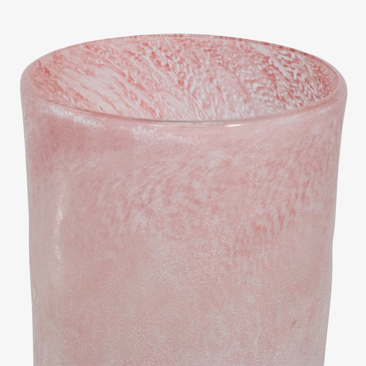 Jarrón decorativo Abilene en porcelana color rosado y verde