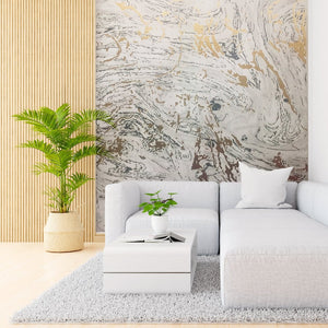 papel decorativo Murano para paredes con acabado marmolizado